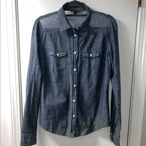 AE Denim Lace-Patterened Shirt